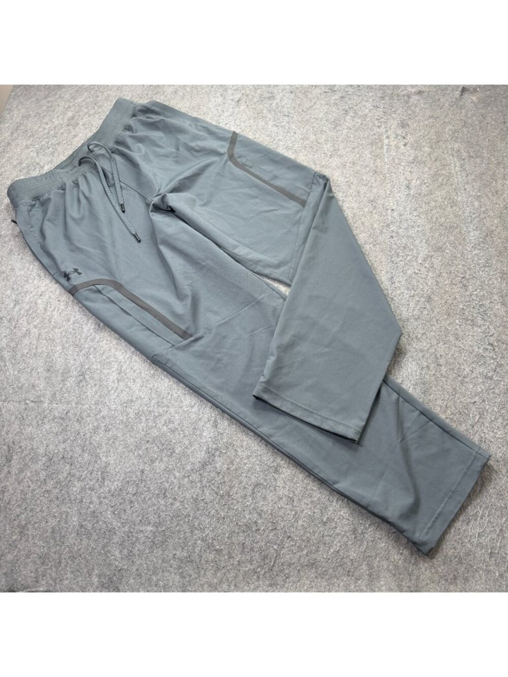 Under Armour Unstoppable Woven Cargo Pants Men L Gray 32" Stretch 1388015